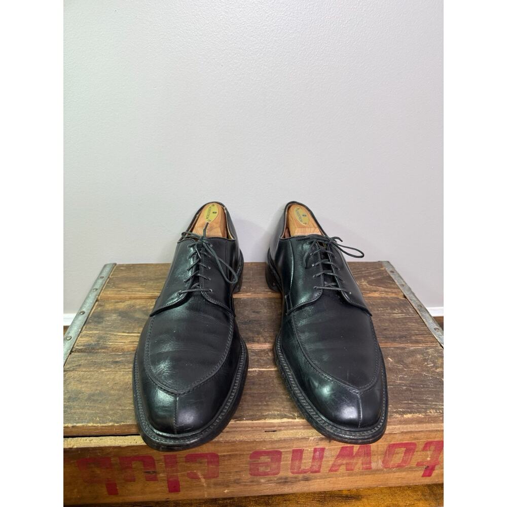 Allen Edmonds Brentwood Dress Shoes Black Leather Lace Up Apron Toe Men’s 11.5C